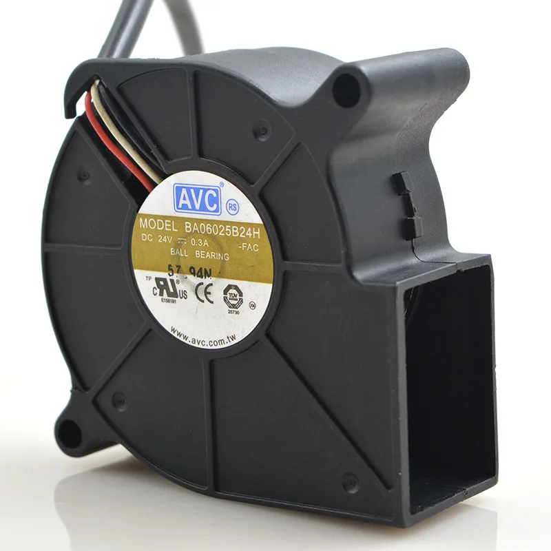Для AVC BA06025B24H 24V 0.3A 3 линии 6 см 6025 барбекю турбины центробежные воздуходувки |