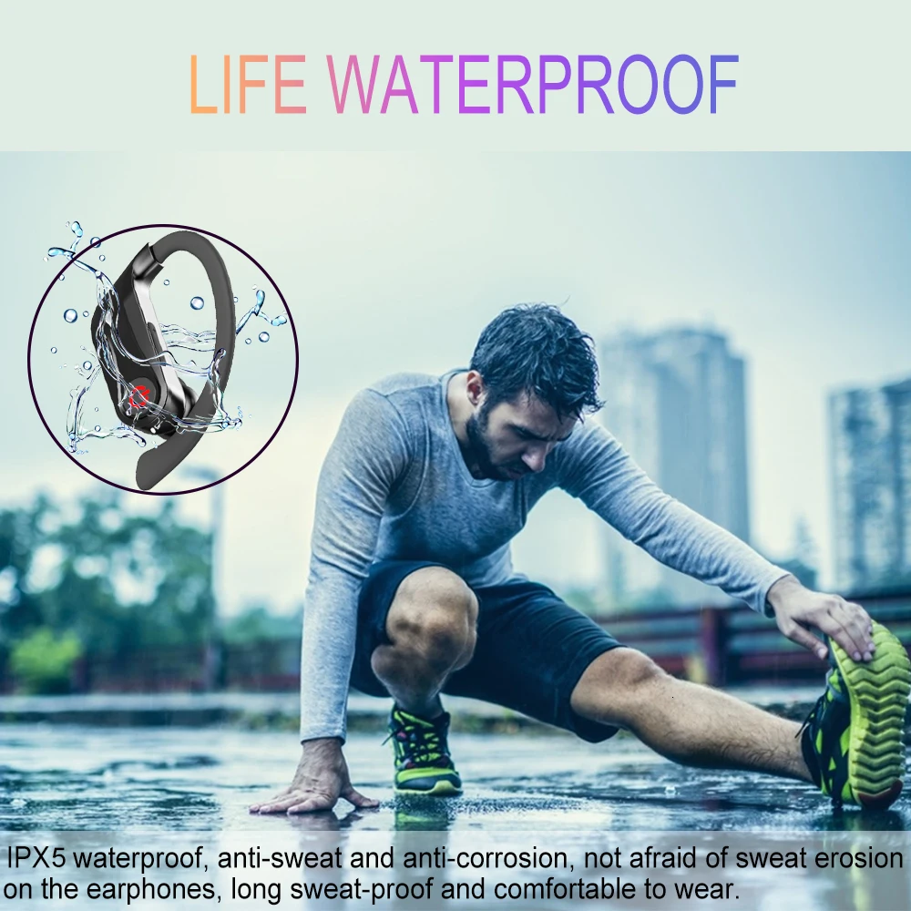 HBQ PRO Наушники вкладыши TWS с Беспроводной наушники Bluetooth 5 0 спортивные стерео чехол