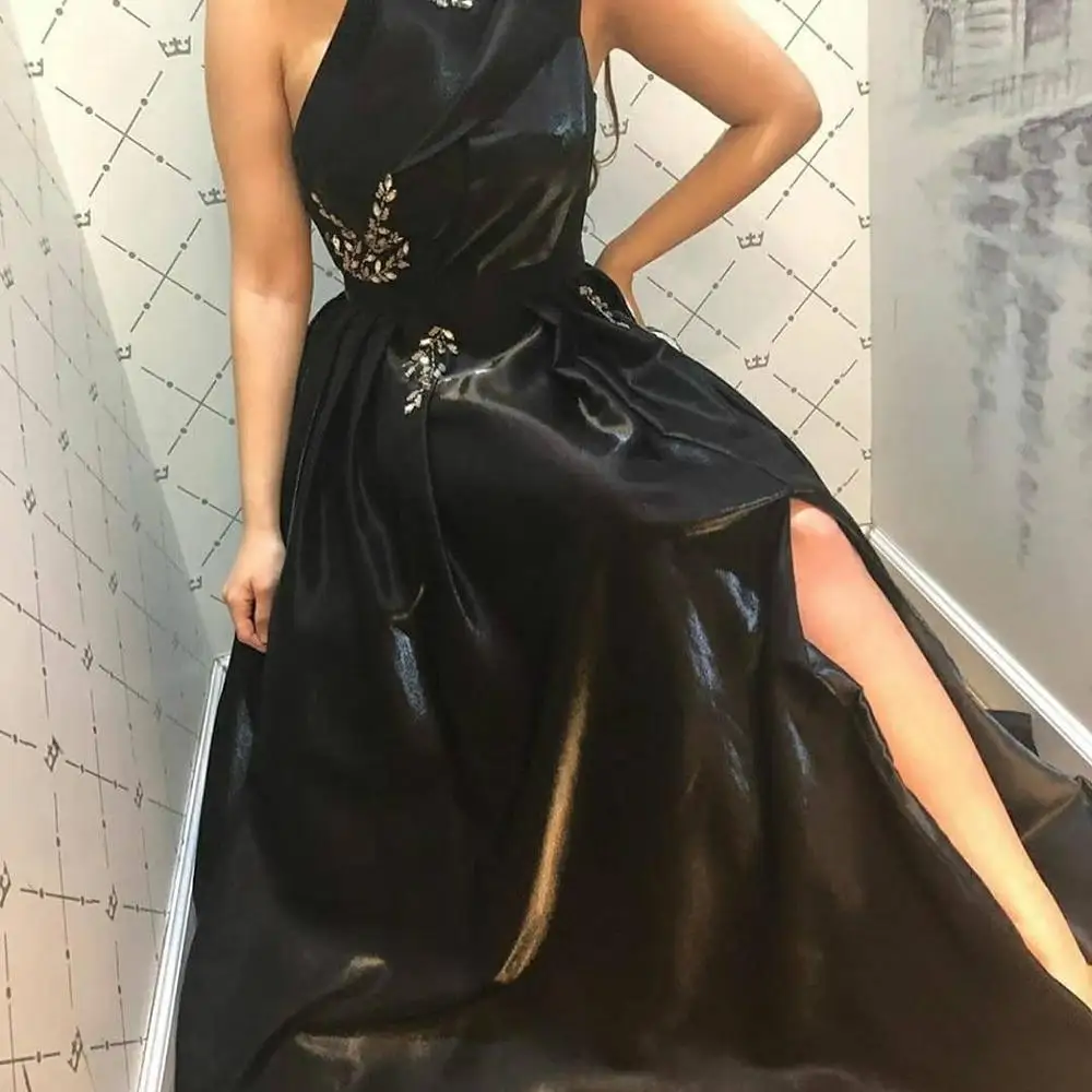 

Женское длинное вечернее платье с бисером, Длинное Платье трапециевидного силуэта со шлейфом, для выпускного вечера, 2021
