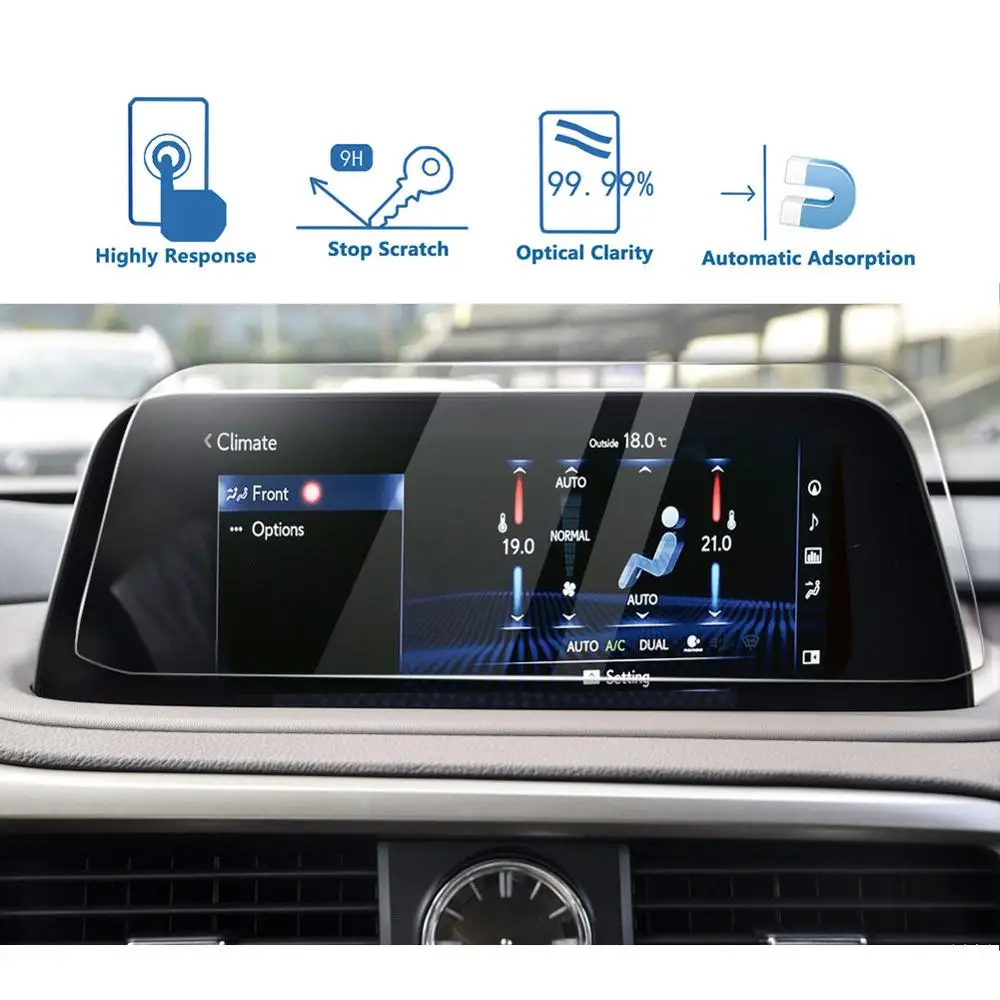 

LFOTPP для RX 300 350 450, 8 дюймов, 2019, 2020, экран из закаленного стекла, защитная пленка, стикер для салона автомобиля