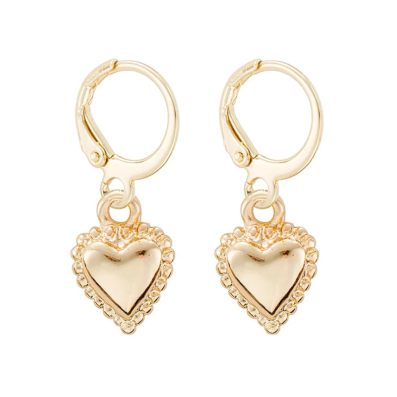 Женские серьги-кольца с подвеской в виде треугольника Луны звезды Креста сердца |