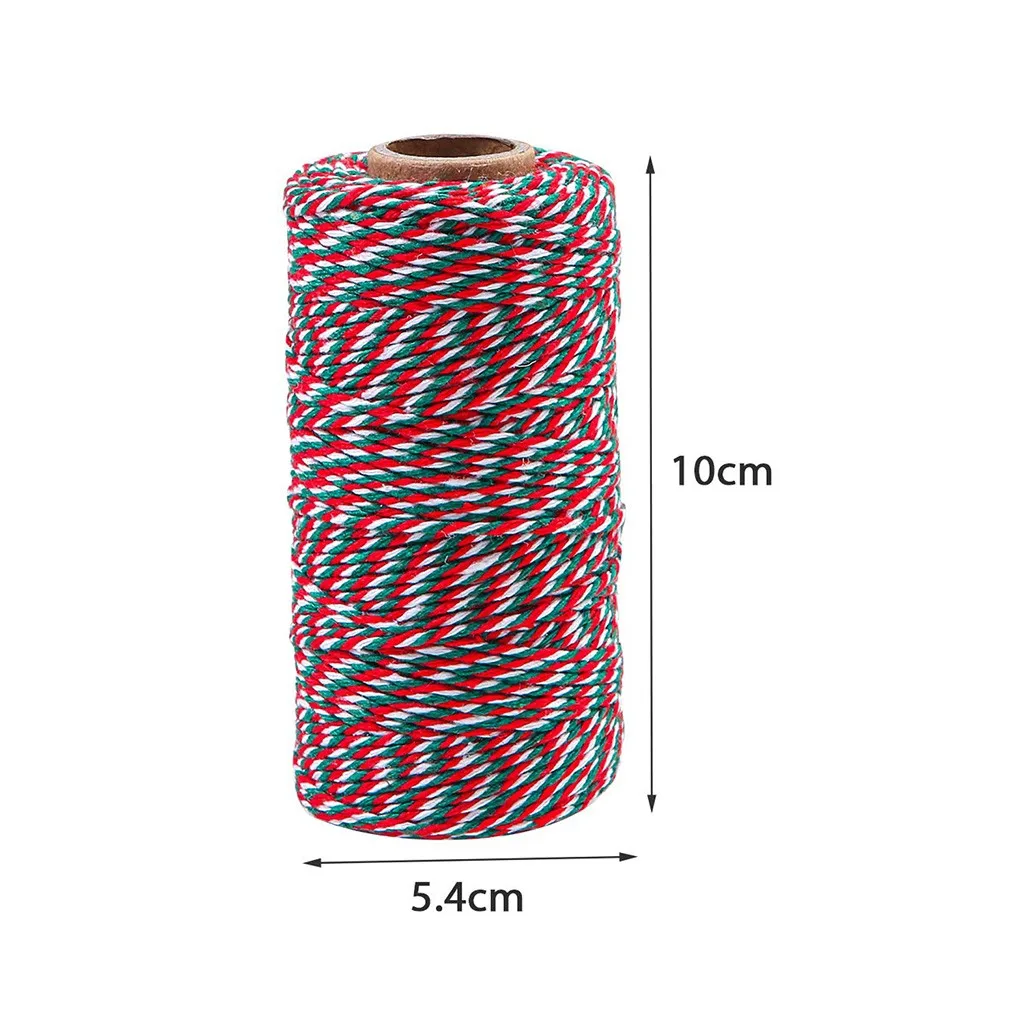 3 Rolls 100M Natural Jute String Cotton Twine 984 Feet Totally Packing Strings Christmas Event & Party Supplies Wall decoration | Дом и сад