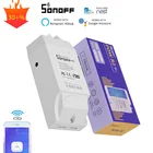 Беспроводной смарт-выключатель SONOFF POW R2, Wi-Fi, 16 А, измерение мощности в режиме реального времени, приложение eWelink для автоматизации дома, Alexa Google Home