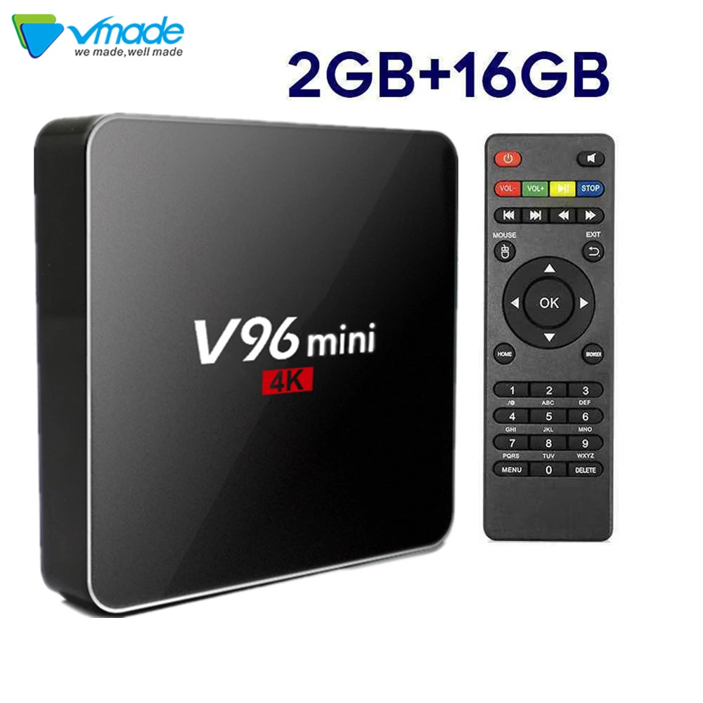 V96S Мини Allwinner четырехъядерный Android 7,1 поддержка ТВ-коробок H.265 медиаплеер 4K Google голосовой помощник Netflix Youtube ТВ-боксы