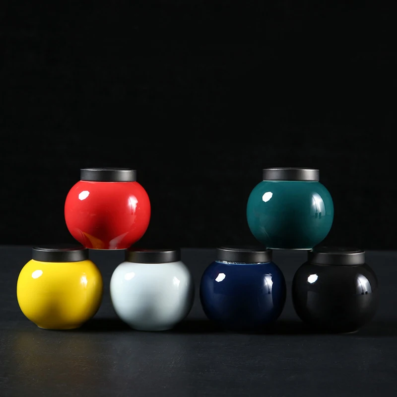 

2022 urn pet ashes ceramic small mini airtight jar color jar souvenir animal cremation moisture-proof anti-corrosion altar