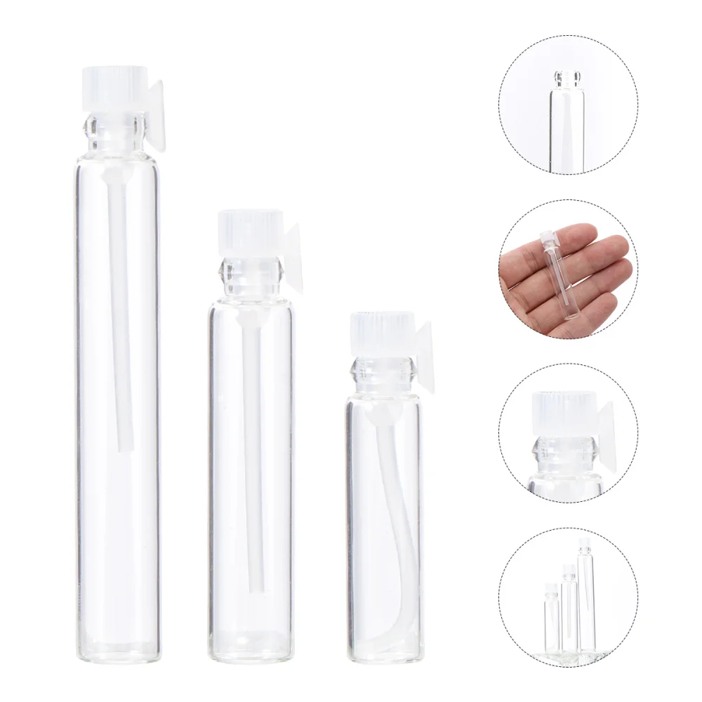

150Pcs Perfume Test Tube Bottles Perfume Bottles Transparent Bottles Perfume Trial Bottles Trasparent (1ml 2ml 3ml 50Pcs for Eac