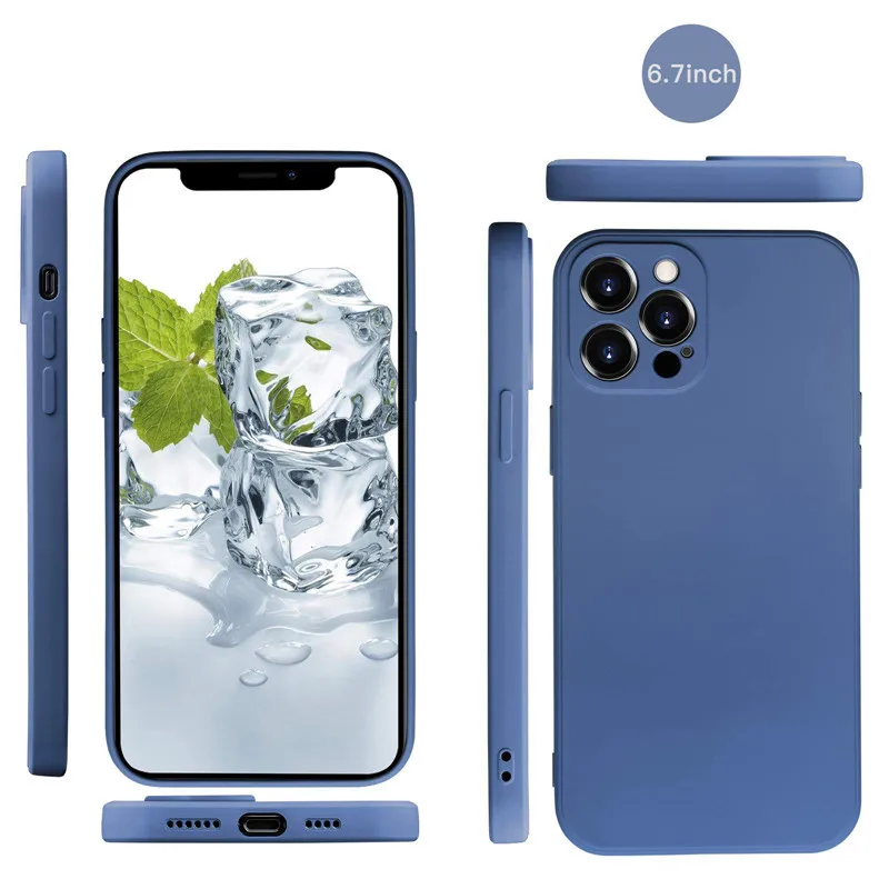 

12 11 Pro Max XR XS MAX 7 8 6 6S Plus Case Liquid Silicone Square Camera Protector Cover For iPhone 12 11 Pro XR XS MAX 7 8 Plus