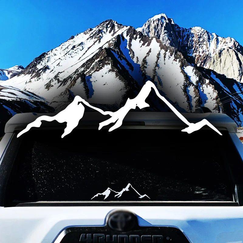 Наклейки на заднее стекло автомобиля KK Snow Mountain виниловые наклейки для стайлинга
