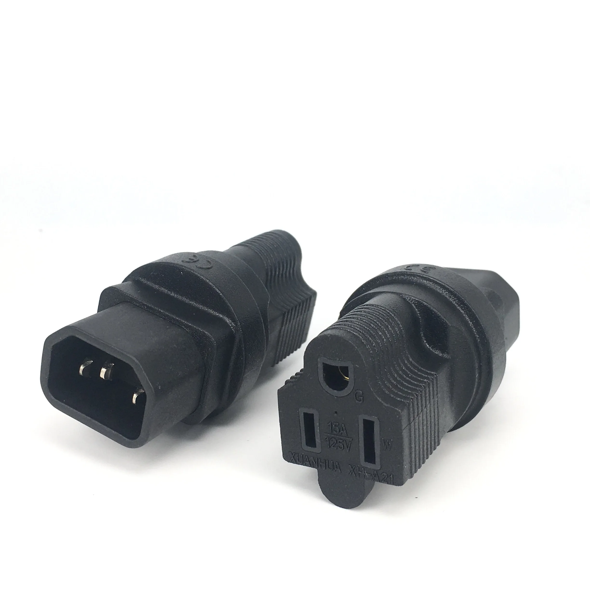 Адаптер переменного тока IEC 320 C14 в Nema 5 15R США 3 полюсный адаптер питания штекер