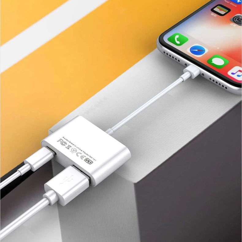 Многофункциональный UTHAI C16 для iphone X 8 Plus кардридер и адаптер интерфейса Lightning для iphone XS MAX