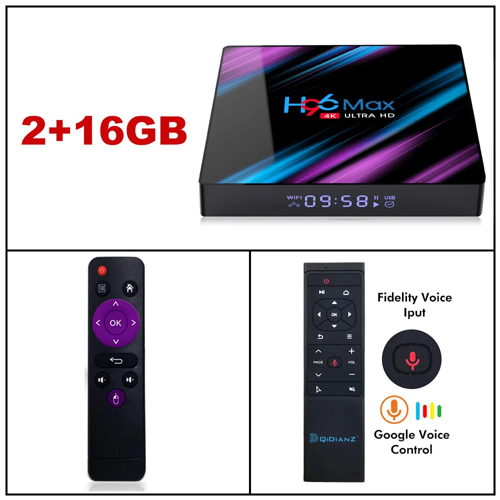 H96MAX-2-16-MT12 ТВ приставка H96MAX Android 9,0 Смарт ТВ приставка Rockchip RK3318 4GB+ 32GB H.265 4K медиа-проигрыватель Google H96 MAX телеприставка PK X96 hk1 max - Цвет: H96MAX-2-16-MT12