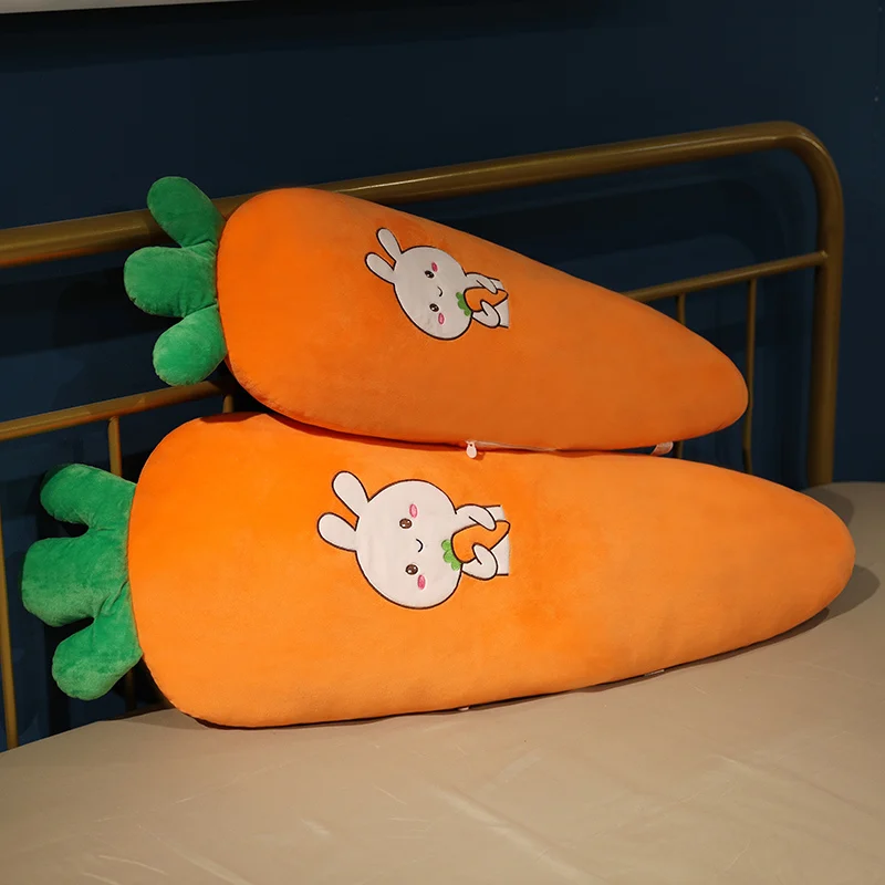 

100cm Giant Cartoon Smile Carrot Plush toy Cute Simulation Vegetable Carrot Pillow Dolls Stuffed Soft Toys for Children Gift