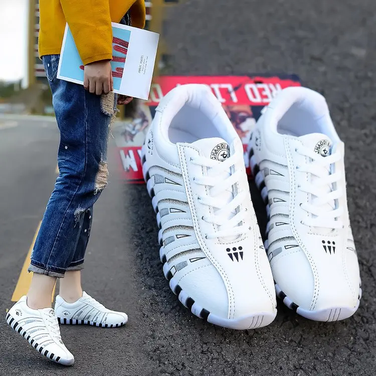 

Women's sneakers Sports shoes woman Fashion Striped Lace up Running Casual shoes women Trainers Comfortable Size 41 Sturdy Sole