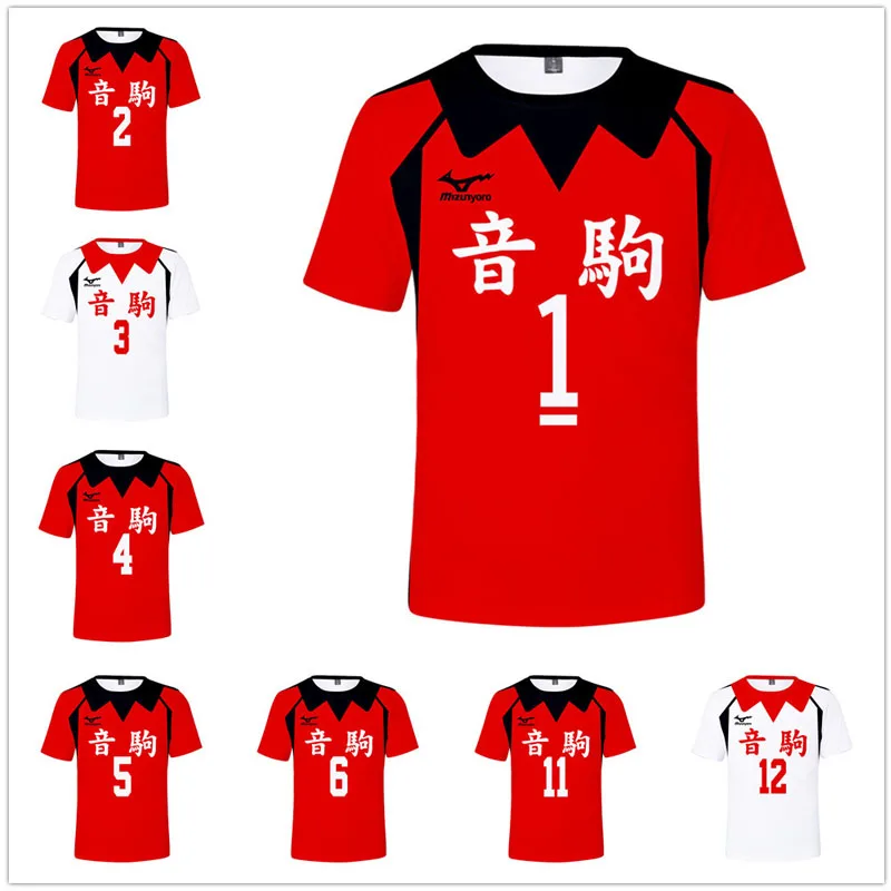 Haikyuu! Kuroo Tetsurou костюм для косплея Kozume Kenma футболка Nekoma топы Волейбольного клуба Yaku