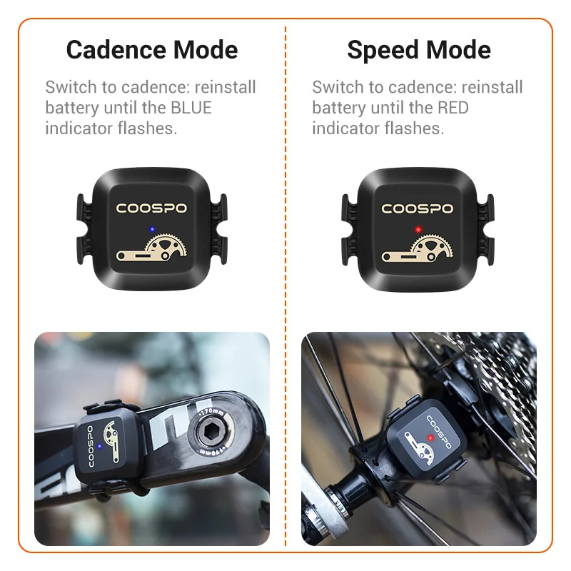 coospo bk467 speed cadence sensor bluetooth ant waterproof roadbike bicycle rpm sensor for wahoo garmin gps bike computer free global shipping