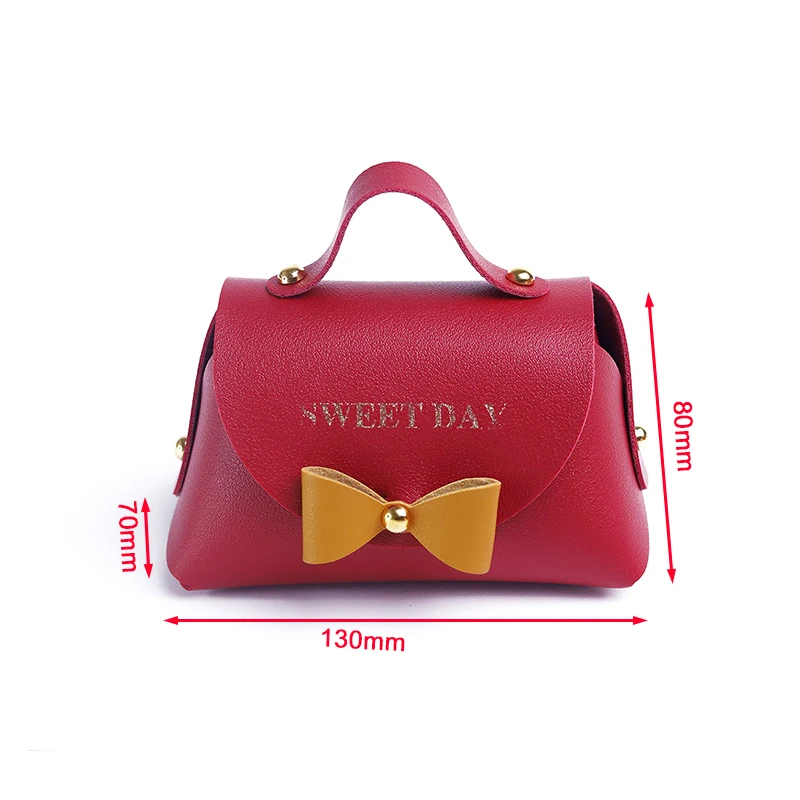 

Mini Candy Bag Chocolate Gift Leather Sweet Cute Bow Box For Wedding Birthday Christmas Baby Shower Favor Packing Present Bags