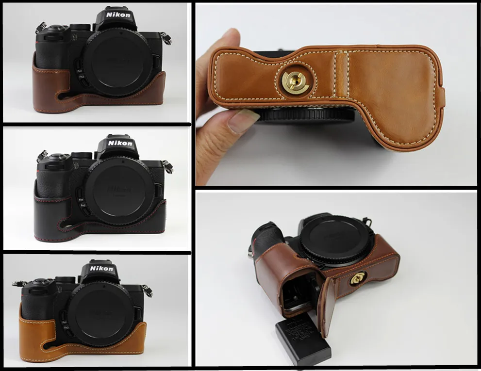 Чехол из искусственной кожи для камеры полусумка Nikon z50 сумка видеокамеры