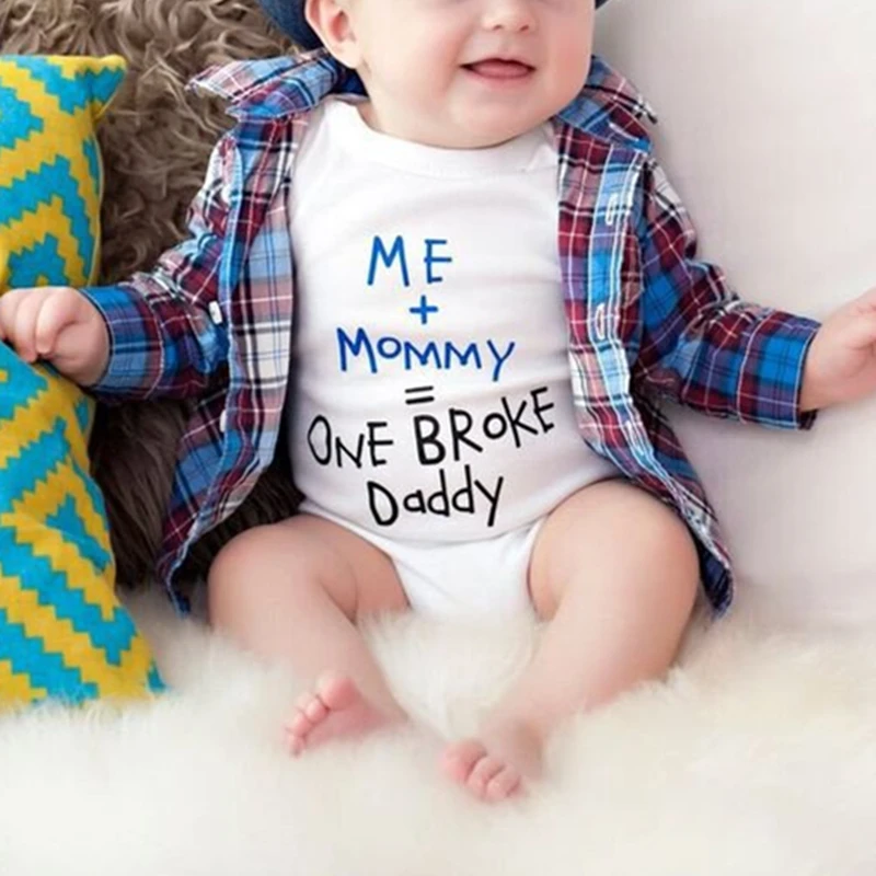 Комбинезоны для новорожденных короткий рукав маленькие хлопковые боди малышей Me