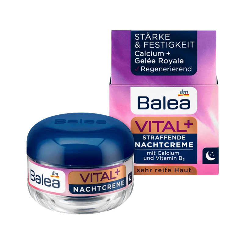 Balea VITAL + ночной увлажняющий крем для зрелой кожи 55 возрастов против старения лица
