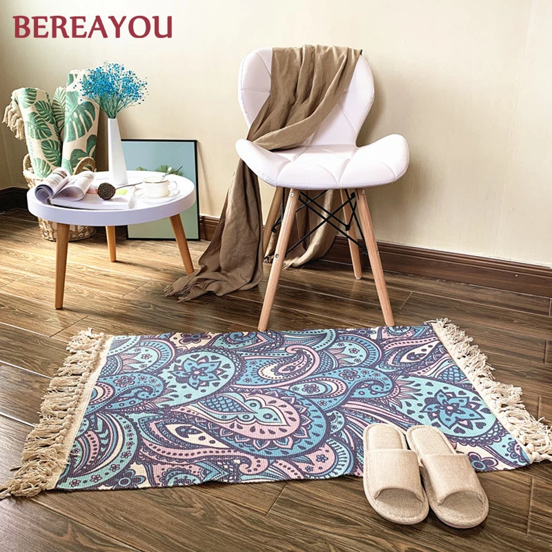 Скандинавские коврики и ковровые покрытия для гостиной спальни Декор напольный