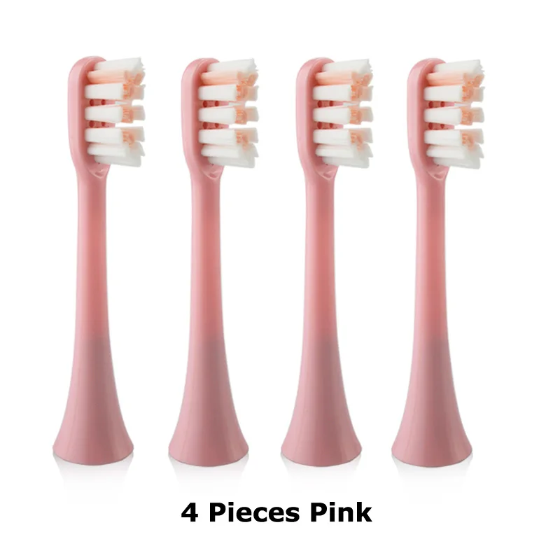 4 pcs pink Сменные насадки для зубных щеток подходят для Xiaomi SOOCAS X3 SOOCARE электрическая зубная щетка мягкая зубная щетка с отдельной упаковкой - Цвет: 4 pcs pink