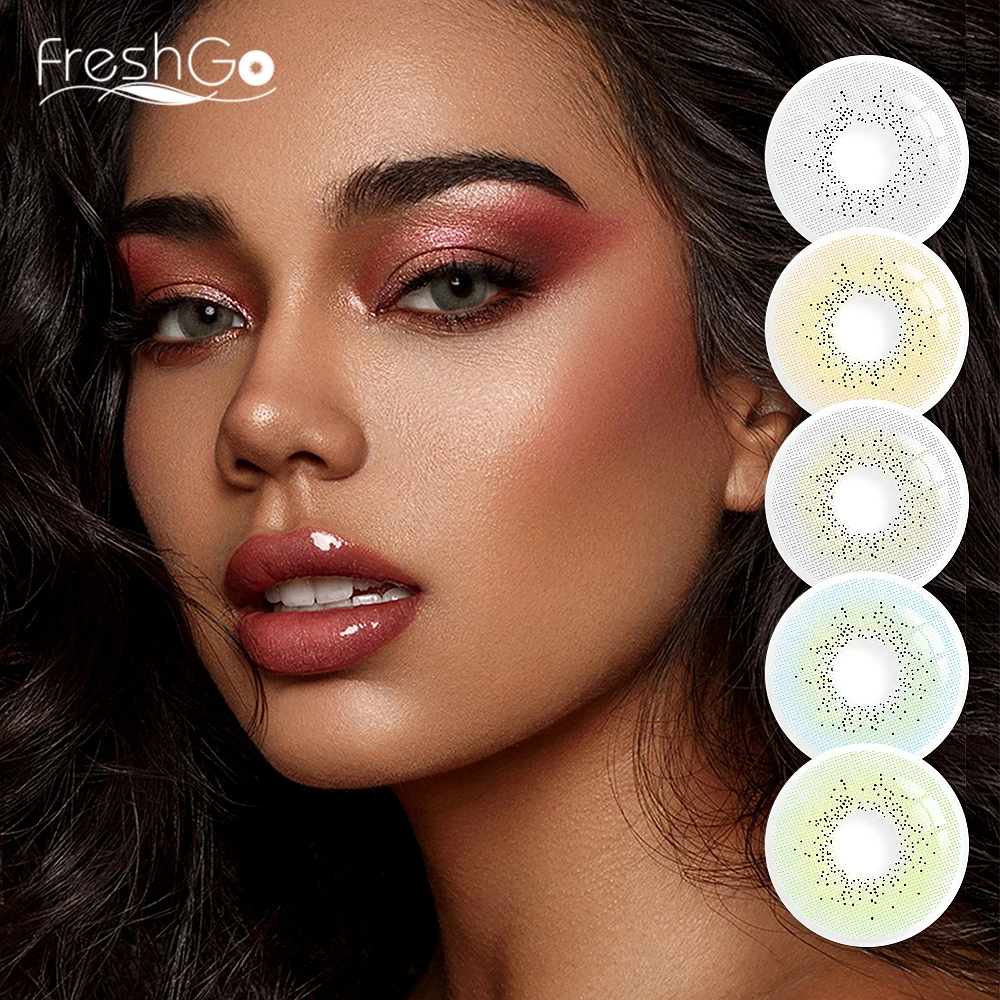 Цветные контакты FreshGo Ocean ежегодные цветные контактные линзы 14 2 мм для сочетания