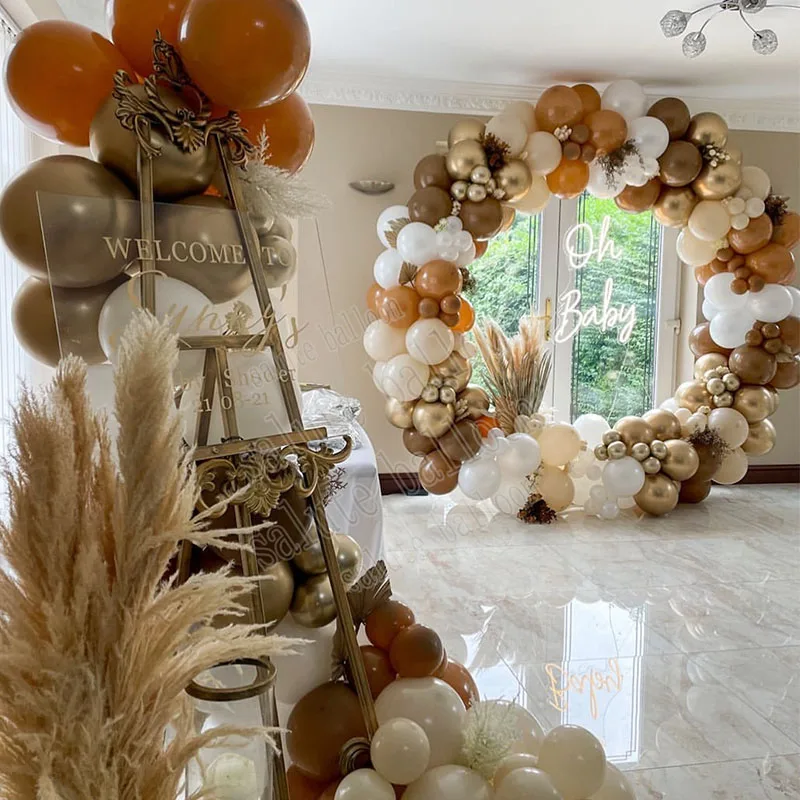 

178Pcs Decoration Holiday Party Grand Event Latex Ballon Coffee Cocoa Party Decorations Event Decoration Birthday Decoration