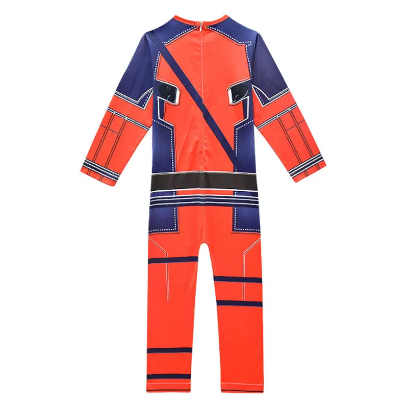 Детский маскарадный костюм супергероя для мальчиков Дэдпула Хэллоуина цельное