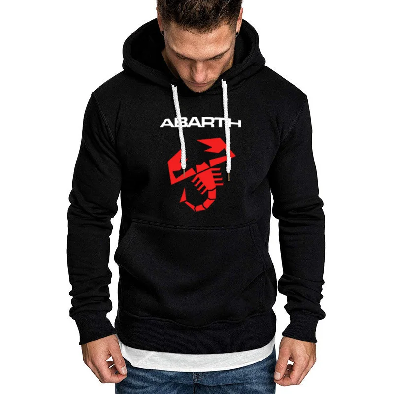 

Hoodies Men Abarth Car Logo Print Sweatshirt Spring Autumn Men Hoodie hip hop harajuku Fashion Casual Hoody Fleece tracksuit