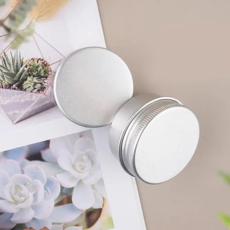 1PC120ML маленькие жестяные банки коробка для хранения винтовая крышка алюминиевая