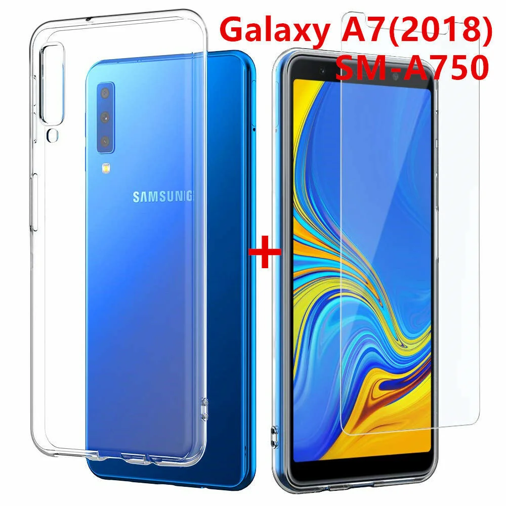 

Protection pour For Samsung Galaxy A7 A750 / COQUE / VERRE TREMPE AUX CHOIX