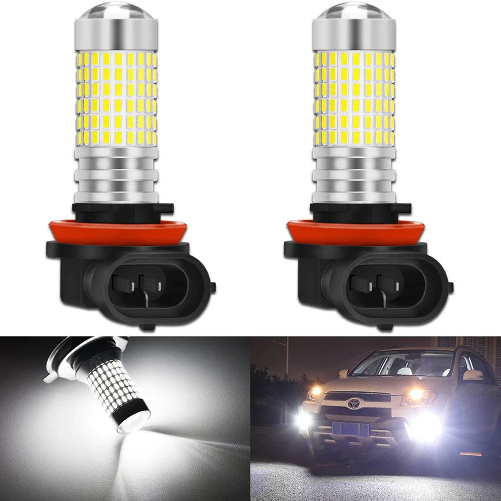 

2pcs H8 H11 LED Bulbs HB4 9006 HB3 9005 H10 9145 9140 H16 5202 PSX24W LED Fog Light Bulb Car Driving DRL Auto Lamp 6000k White