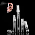 Пустая портативная прозрачная стеклянная бутылка-распылитель 5 шт.лот, 2 мл, 3 мл, 5 мл, 7 мл, 10 мл, атомайзер для духов, маленькая пробная трубка, стеклянные флаконы