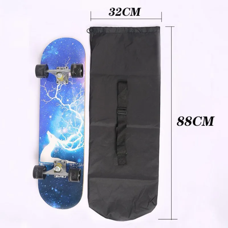

1 Pcs 600D Nylon Durable Convenient Portable Skateboarding Skateboard Cover Longboard Carrying Backpack Carry Bag
