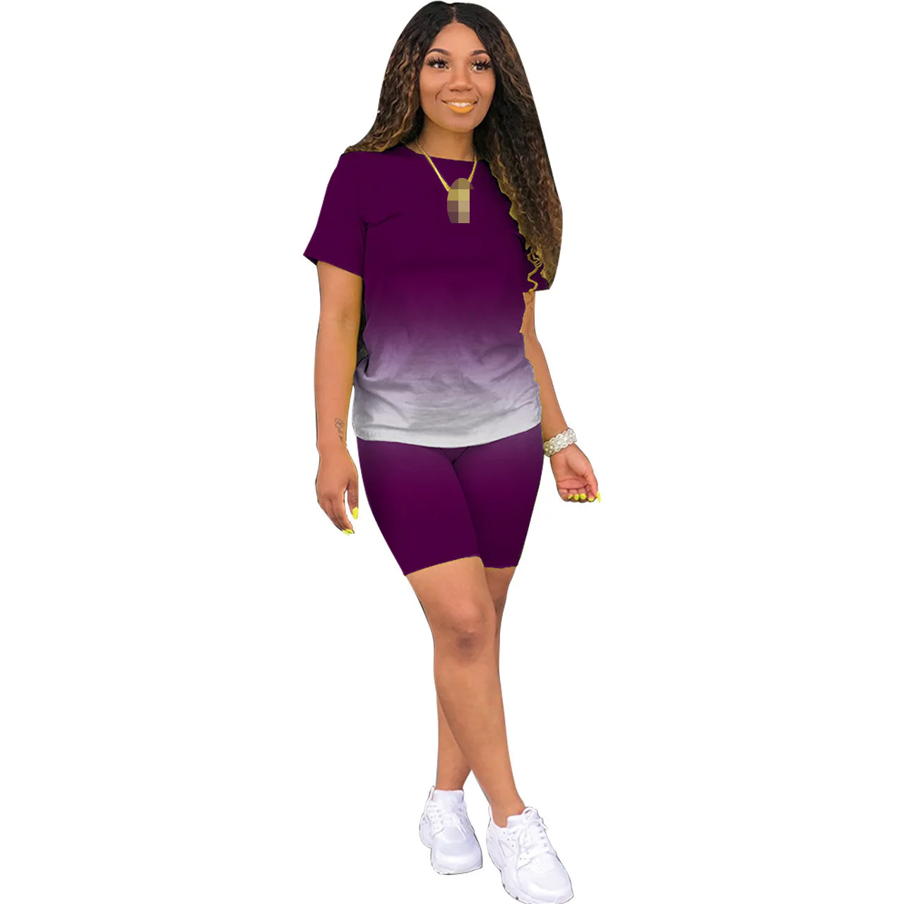 Комплект женский из двух предметов с шортами летний |