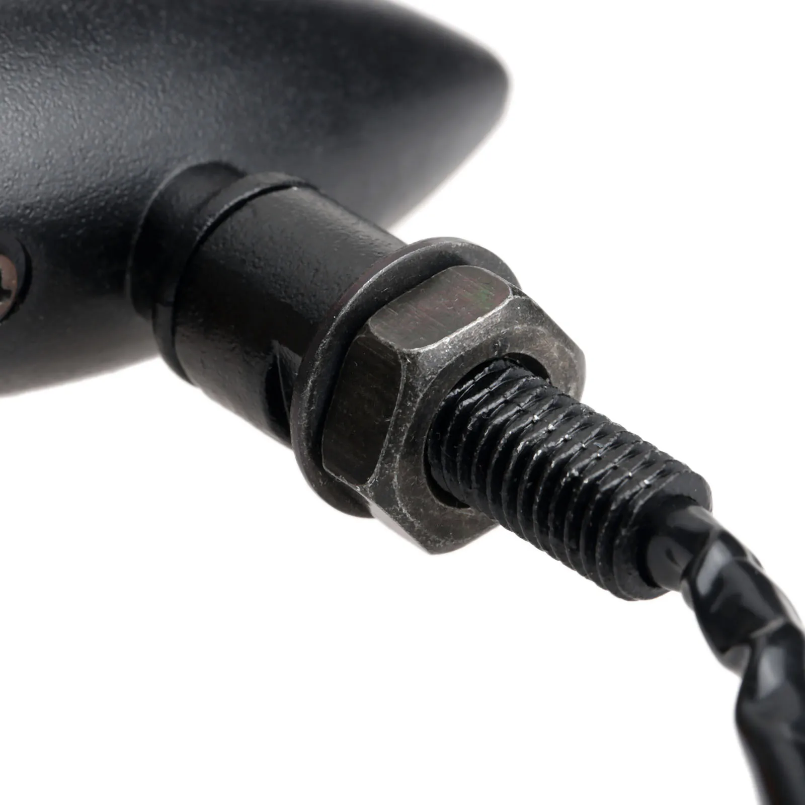 Мотоцикл Пуля поворотники свет металл черный Янтарный лампа индикатор Лампа для