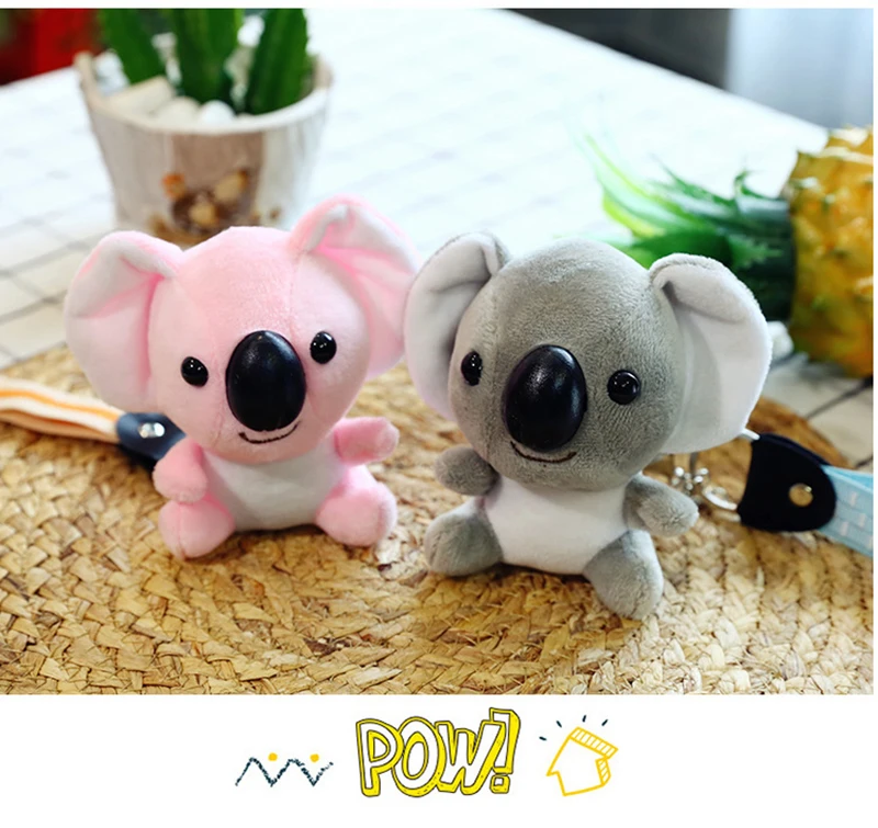 Плюшевый брелок с коалой игрушкой мягкая игрушка коала игрушки Имитация меха кролика Пушистый рюкзак сумка подвеска плюшевый коала игрушка Подарки Девочка Мальчик