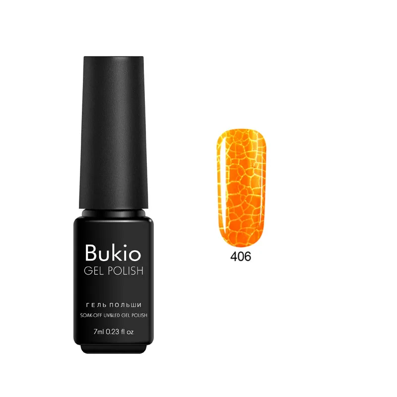 Цветной ноготь с эффектом трещин Bukio УФ-лак для дизайна ногтей гель-праймер