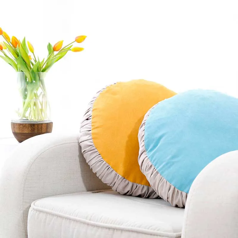 Замшевая круглая подушка с татами для пола сиденья японских Подушка стула