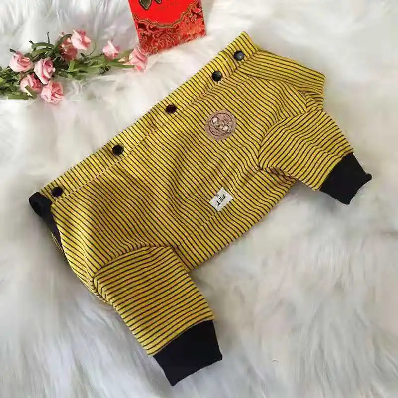 

Pet Pack Belly Spring And Autumn Stretch Cotton Teddy Bichon Pomeranian Schnauzer Puppies Cat Four-legged Dog Clothes