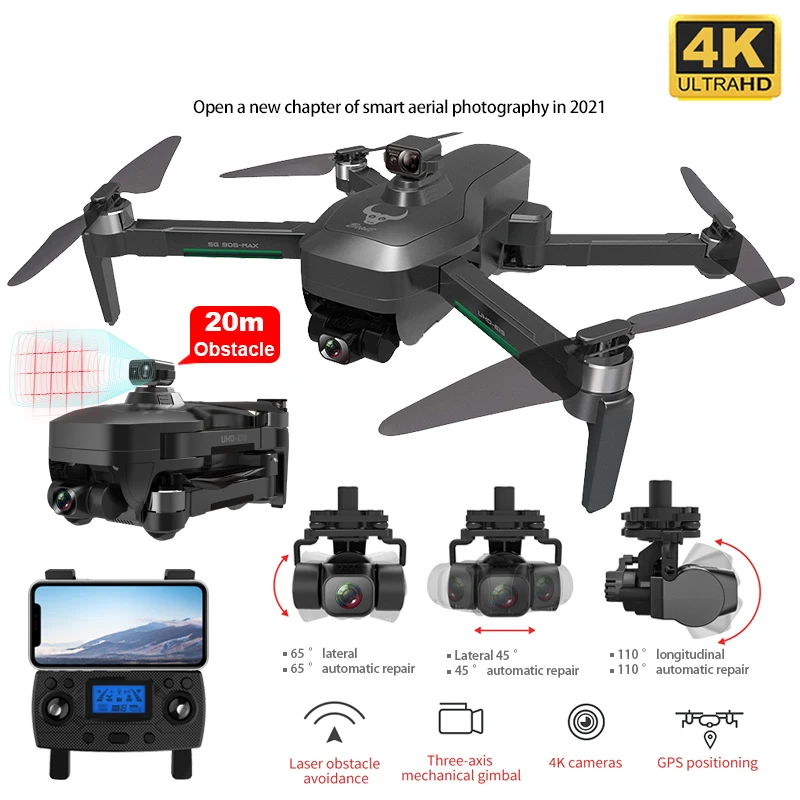 

Квадрокоптер SG906 MAX PRO 2 PRO2 с GPS и HD-камерой 4K