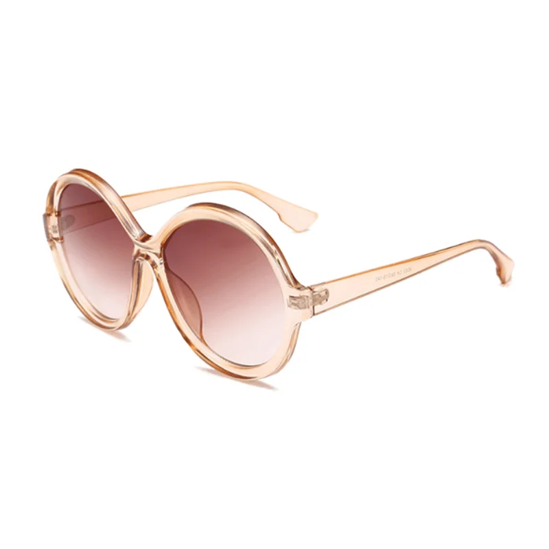 

Fashion Male Glasses Woman Famous Brand Sunglasses Decorative Round Glasses Uv400 Gradient Red Yellow Lunnette Man Blue