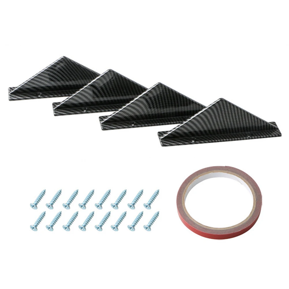 4X Автомобильный задний бампер диффузор треугольный спойлер для BMW E46 E90 E60