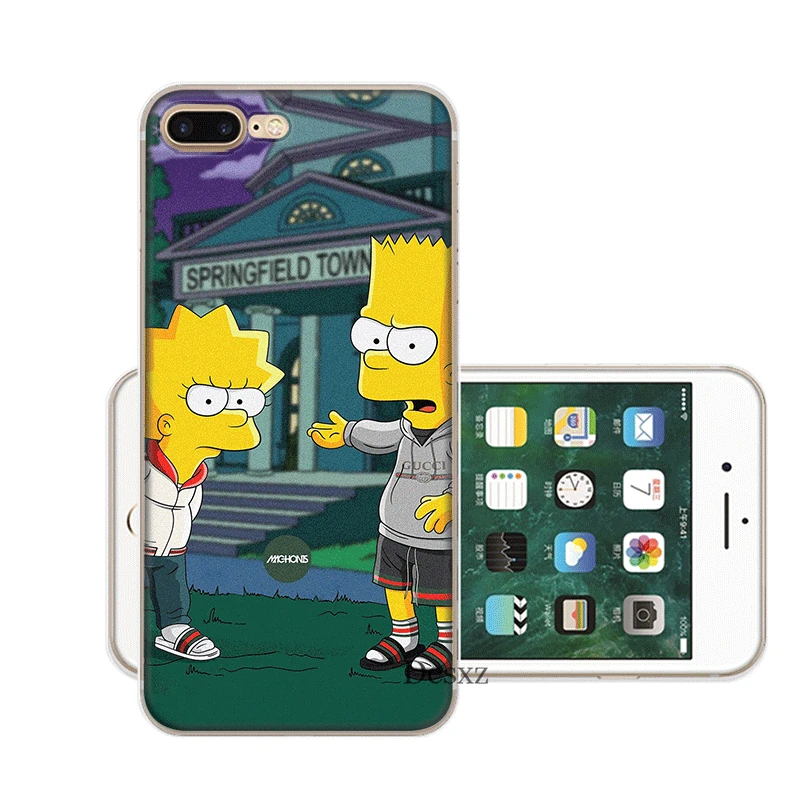 H9 Чехол для мобильного телефона iPhone 11 Pro X XR XS Max 5 5S SE 6 6S 7 8 Plus, Жесткий Чехол для мальчиков Симпсон - Цвет: H9