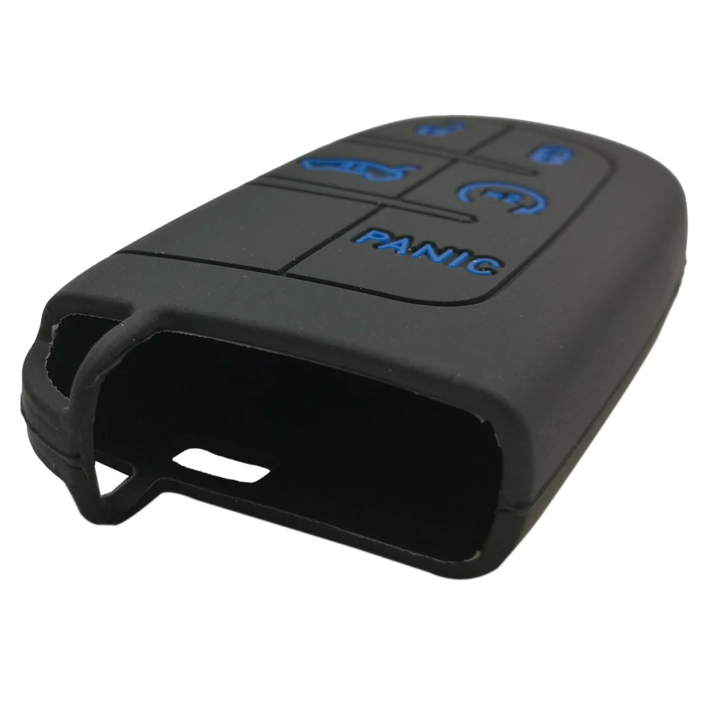 5 кнопок силиконовый дистанционный смарт ключ Брелок чехол для Jeep Dodge Challenger