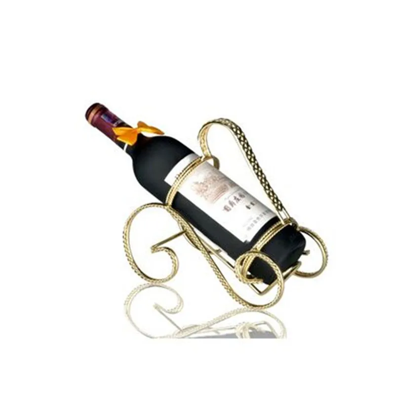

Металлическая Декоративная стойка для вина, ручная работа, держатель для бутылки вина, для хранения шампанского, креативная винтажная стой...