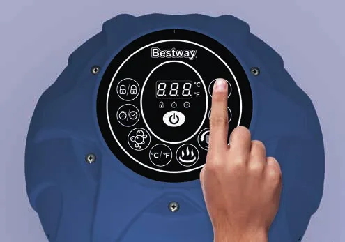 54154 BestWay 180x180x71 см квадратное Надувное Hawai Отопление для Спа бассейна для семьи 71x71x2" Lay-Z-Spa надувной спа