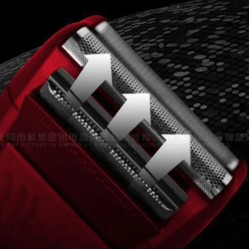 Перезаряжаемая Бритва для волос и бороды Kemei 1123 мощная электрическая бритва