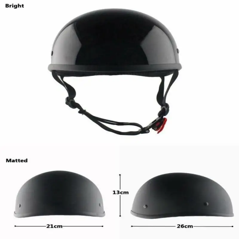 

Skull Cap Motorcycle Half Helmet Vintage Casco Moto Motorcycle Open Face Retro Half Helmet Chopper Biker Pilot DOT Size S-XXL