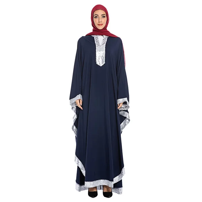 Мусульманское платье-хиджаб с блестками abaya s Djellaba Femme кафтан марокканский кафтан Дубай турецкие платья ислам одежда для женщин Оман